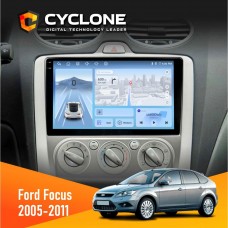 Штатна магнітола Ford Focus 2 2005-2011 Cyclone 4x64, DSP, 4G, 2k