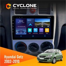 Штатна магнітола Hyundai Getz 2002-2010 Cyclone 4x64, DSP, DVR