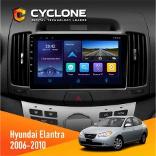 Штатна магнітола Hyundai Elantra 2006-2010 Cyclone 4x64, DSP, DVR