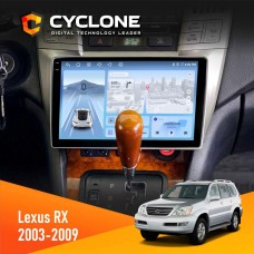 Штатна магнітола Lexus RX 2003-2007 Cyclone 4x64, DSP, 4G, 2k