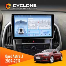 Штатна магнітола Opel Astra j 2009-2017 Cyclone 4x64, DSP, 4G, 2k