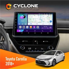 Штатна магнітола Toyota Corolla 2017-2019 Cyclone 2x32, 4G, 2k