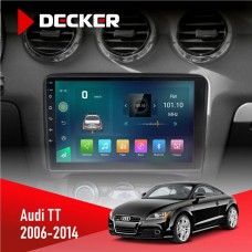 Штатна магнітола Audi TT 2006-2014 Decker 6x128, DSP, 4G, 2k