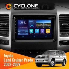 Штатна магнітола Toyota Land Cruiser Prado (120) 2002-2009 Cyclone 4x64, DSP, DVR