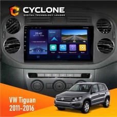 Штатна магнітола Volkswagen Tiguan 2011-2016 Black Cyclone 4x64, DSP, DVR