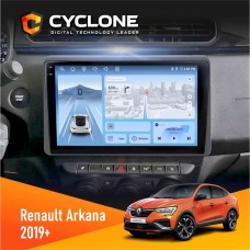 Штатна магнітола Renault Arkana 2019+ Cyclone 4x64, 4G, DSP, 2k