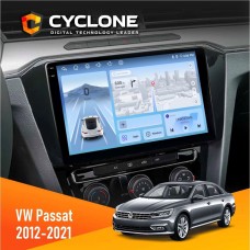 Штатна магнітола Volkswagen Passat 2012-2021 Cyclone 4x64, 4G, DSP, 2k