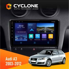 Штатна магнітола Audi A3 2003-2012 Cyclone 4x64, DSP, DVR