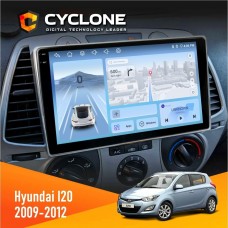 Штатна магнітола Hyundai I20 2009-2012 Cyclone 4x64, DSP, 4G, 2k