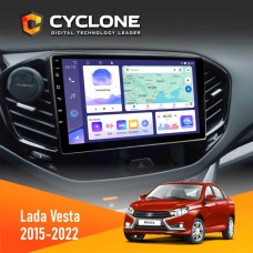 Штатна магнітола Lada Vesta 2015-2022 Cyclone 4x64, DSP