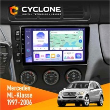 Штатна магнітола Mercedes-Benz ML-Klasse (W163) 1997-2006 AMP Cyclone 4x64, DSP