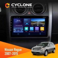 Штатна магнітола Nissan Rogue 2007-2015 Cyclone 4x64, DSP, DVR