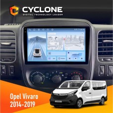 Штатна магнітола Opel Vivaro 2014-2019 Cyclone 4x64, DSP, 4G, 2k