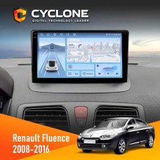 Штатна магнітола Renault Fluence 2009-2017 Cyclone 4x64, DSP, 4G, 2k