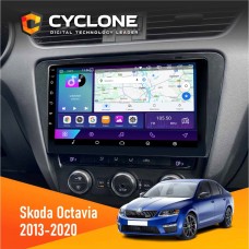 Штатна магнітола Skoda Octavia A7 2013-2020 Cyclone 2x32, 4G, 2k
