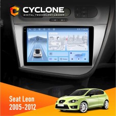 Штатна магнітола Seat Leon 2005-2015 Cyclone 4x64, DSP, 4G, 2k