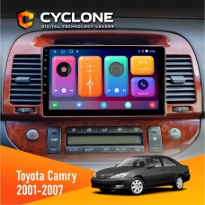 Штатна магнітола Toyota Camry 30 2001-2007 Wood Cyclone 2x32