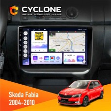 Штатна магнітола Skoda Fabia 2004-2010 Cyclone 4x64, DSP, 2k