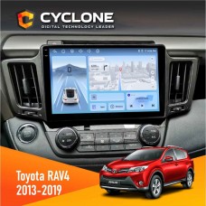 Штатна магнітола Toyota RAV4 2013-2019 Cyclone 4x64, 4G, DSP, 2k