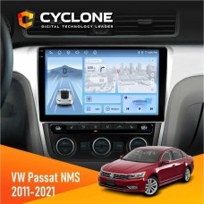 Штатна магнітола Volkswagen Passat NMS 2011-2021 Cyclone 4x64, 4G, DSP, 2k