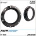 Проставки для динамиков 165 мм / 6.5" универсальные AWM H-335
